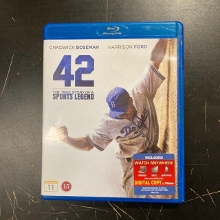 42 - The True Story Of A Sports Legend Blu-ray (M-/M-) -draama-